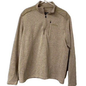 Eddie Bauer‎ Sweater Quarter Zip Pullover Men's Size XXL